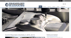 Desktop Screenshot of dynamicmaquinados.com