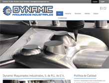 Tablet Screenshot of dynamicmaquinados.com